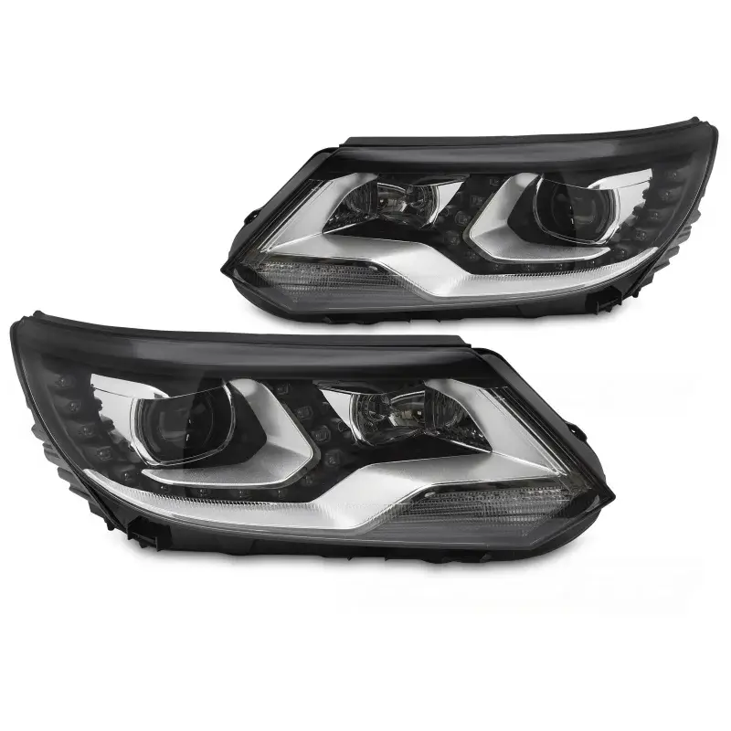 Achat Immédiat Feux de jour LED noirs pour VW Tiguan I 2011-2015