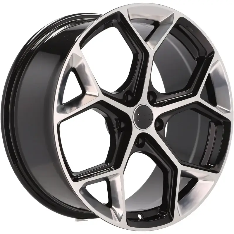 Meilleur Choix 4 jantes 8.5 19 5x112 design Audi Fluotournage Noir Brillant