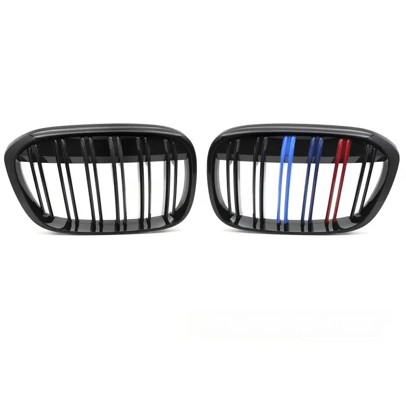 Grille Sport Brillante Noire Tri-Color pour BMW X1 F48 2015-2020 Paiement Sécurisé