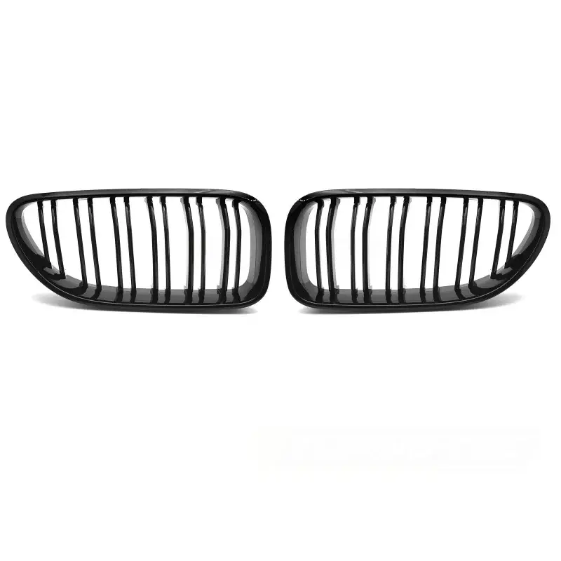 Grille Sport Glossy Black Double Bar Avant pour BMW F12 / F13 11-18 Haute Qualité