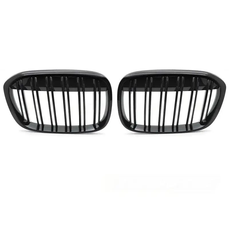 Grille Sport Noir Brillant Double Bar pour BMW X1 F48 2015-2020 Meilleur Choix