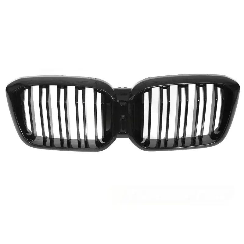Grille Sport Brillante Noire Double Bar pour BMW X3 G01 LCI/X4 G02 LCI 21-25 Nouvel Arrivage