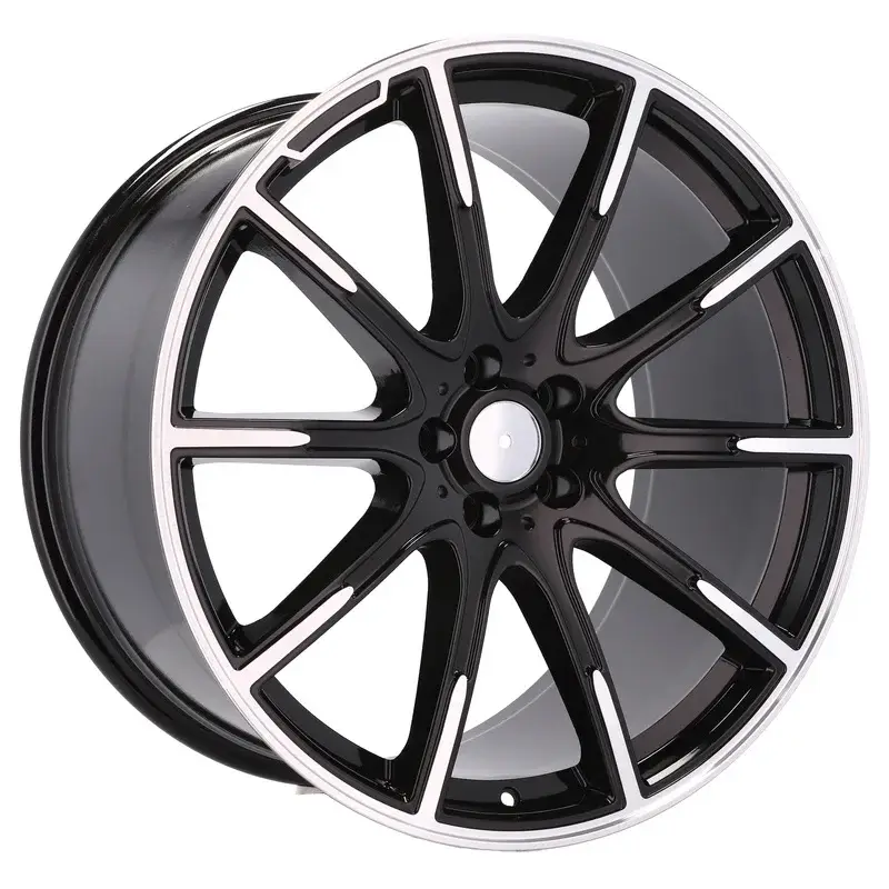 4 jantes 8.5 19 5x112 design Mercedes Fluotournage Noir Brillant Satisfait Ou Remboursé