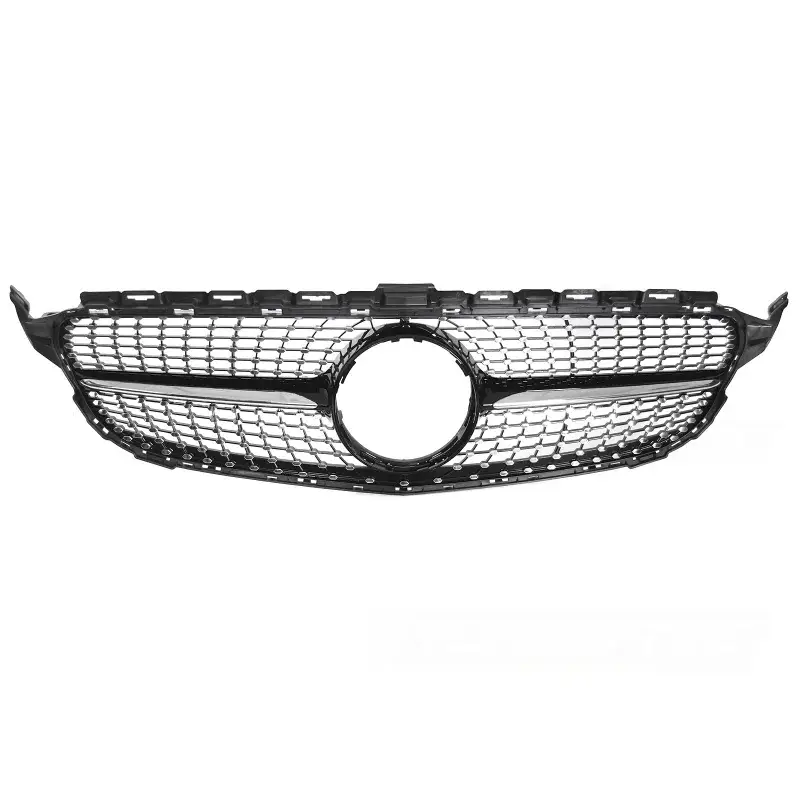 Meilleur Choix Grille Diamond Black Chrome Avant pour Mercedes W205/S205/C205/A205 14-18