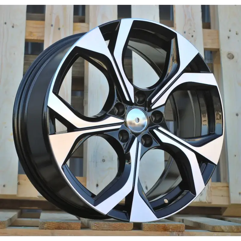 4 jantes 7.5 18 5x112 design Skoda Fluotournage Noir Brillant Commande En Gros