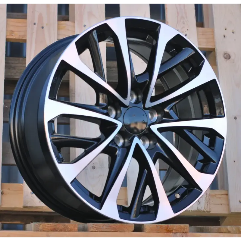 4 jantes 7.5 17 5x114.3 design Lexus Fluotournage Noir Brillant Bon Plan