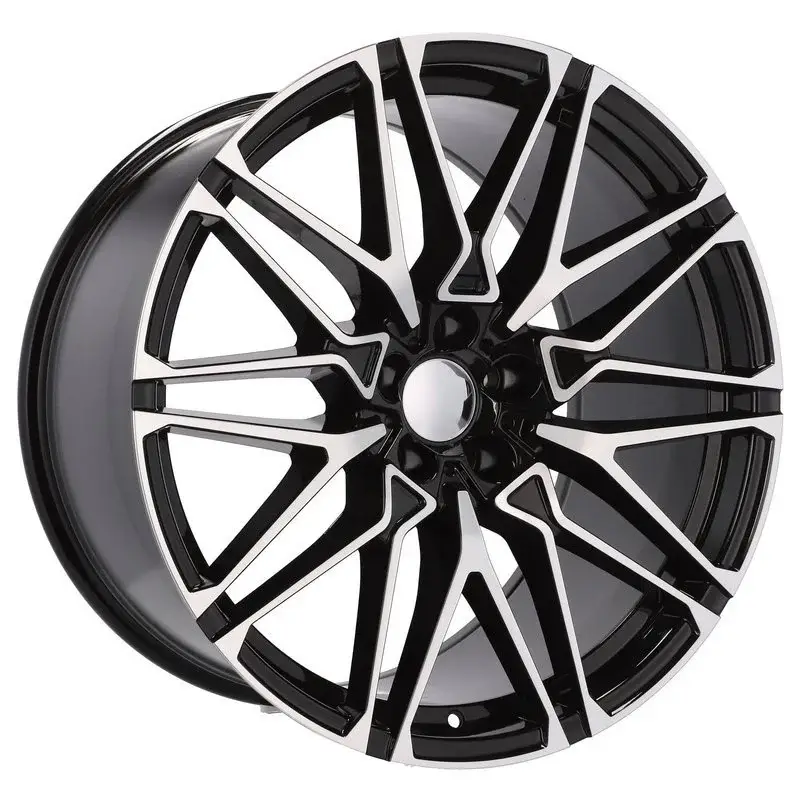 Seulement Aujourd’hui 4 jantes 9.5 22 5x112 design BMW Fluotournage Noir Brillant