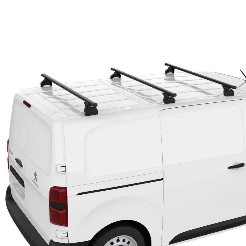 Achat Immédiat Jeu de 3 Barres de toit Acier pour Ford Transit Custom dès 2023