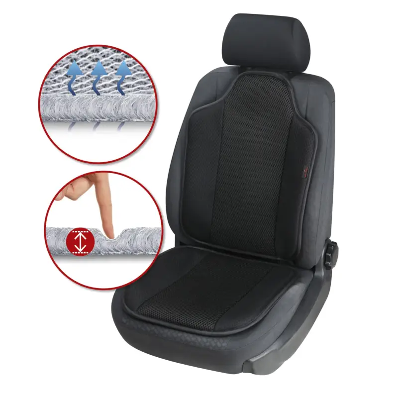 Produit De Marque Housse de siège Aero-Spacer noir, 1 pièce