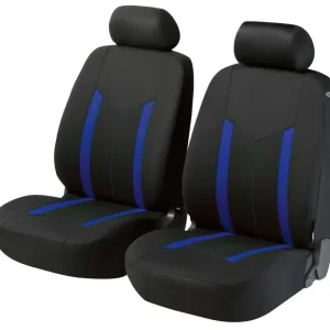 ZIPP-IT Basic Hastings : housses de siège auto bleues pour deux sièges avant avec système de fermeture éclair Dernier Modèle