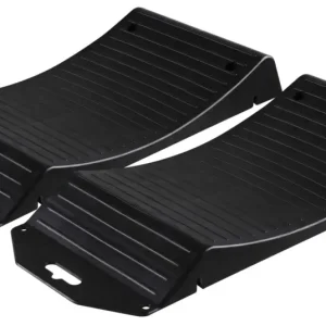 Acheter Direct Protège-pneus capacité de charge jusqu'à 5 tonnes, jeu de patins 2 pièces, berceau de protection contre les plaques d'appui 49,5x21,5x5,8 cm