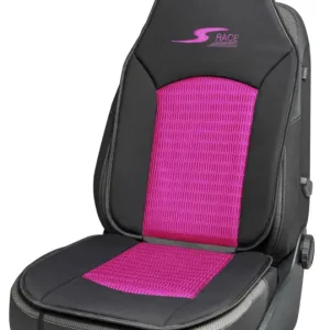 Housse de siège de voiture S-Race, Housse de siège de voiture pour sièges à dossier haut/sièges de pilote rose, 1 pièce Commande En Gros