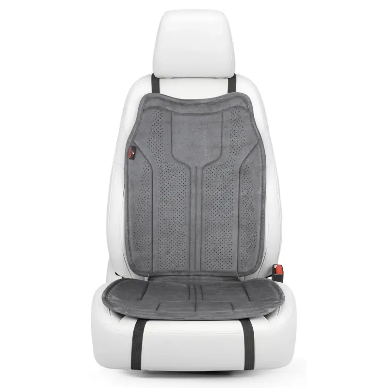 Solde Coussin de siège pour voiture Nubo, 1x housse de siège premium aspect Alcantara, housse de siège de voiture pour 1 siège avant anthracite